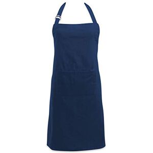 DII 100% Cotton, Professional Unisex Bib Chef Kitchen Apron, Adjustable Neck & Waist Ties, Front Pocket, Durable, Comfortable, Restaurant Cafe Unifrom, Perfect for Cooking, Baking, BBQ-Nautical Blue DII 100% Cotton, Professional Unisex Bib Chef Kitchen Apron, Adjustable Neck & Waist Ties, Front Pocket, Durable, Comfortable, Restaurant Cafe Unifrom, Perfect for Cooking, Baking, BBQ-Nautical Blue