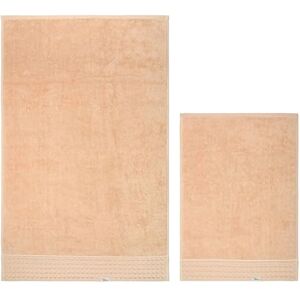 THUN Iconic Elengance Collection 100% Cotton Towel Set of 2 Taupe 40 x 60 cm 60 x 100 cm THUN Iconic Elengance Collection 100% Cotton Towel Set of 2 Taupe 40 x 60 cm 60 x 100 cm