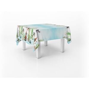 Italian Bed Linen Tablecloth Digital Print Stain Resistant 150 x 150 cm - Tablecloth Italian Bed Linen Tablecloth Digital Print Stain Resistant 150 x 150 cm - Tablecloth