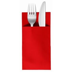 VelaHub Soft Point 50 Cutlery Napkins, Disposable Napkins, 39 x 38 cm, Red VelaHub Soft Point 50 Cutlery Napkins, Disposable Napkins, 39 x 38 cm, Red