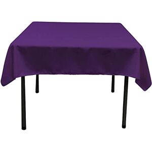 LA Linen Polyester Poplin Square Tablecloth, 52 by 52-Inch, Purple, 52 x 52 inch (Square) LA Linen Polyester Poplin Square Tablecloth, 52 by 52-Inch, Purple, 52 x 52 inch (Square)