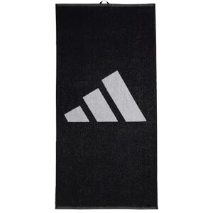 adidas Unisex Brand Stripes Towel, Black/White, S adidas Unisex Brand Stripes Towel, Black/White, S