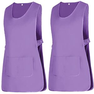 MISEMIYA Package 2 Units Cleaning Apron Work Uniform Clinical Medical Cleaning Veterinary Sanitary Hospitality- Ref.868 Large, Lilac MISEMIYA Package 2 Units Cleaning Apron Work Uniform Clinical Medical Cleaning Veterinary Sanitary Hospitality- Ref.868 Large, Lilac