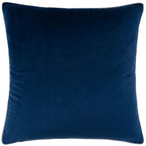 furn. Meridian Polyester Filled Cushion – Luxury Contrast Piped Velvet Decorative Pillow (Navy/Silver 45x45cm) furn. Meridian Polyester Filled Cushion – Luxury Contrast Piped Velvet Decorative Pillow (Navy/Silver 45x45cm)