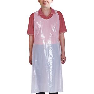Vankcp 100pcs Disposable Aprons, 24'' x 42'' Plastic Waterproof Apron for Adults Kids Painting Party, Cooking, Housework, Picnic, White, XXL Vankcp 100pcs Disposable Aprons, 24'' x 42'' Plastic Waterproof Apron for Adults Kids Painting Party, Cooking, Housework, Picnic, White, XXL