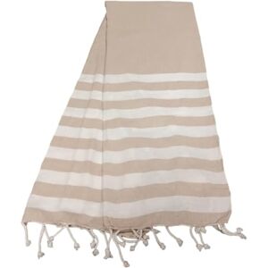Atout Ciel Linen Beach Towel - Striped with Fringes - 90 x 180 cm Atout Ciel Linen Beach Towel - Striped with Fringes - 90 x 180 cm