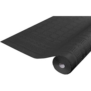Pro Nappe Disposable tablecloth damask paper in roll 6 M long X 1.18 M wide Damask paper with a chic and classic universal pattern Box of 12 rolls black (bright) Pro Nappe Disposable tablecloth damask paper in roll 6 M long X 1.18 M wide Damask paper with a chic and classic universal pattern Box of 12 rolls black (bright)