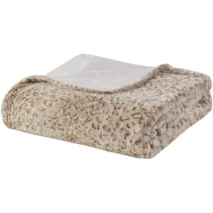 Madison Park Zuri Leopard Faux Fur Throw - Blanket Madison Park Zuri Leopard Faux Fur Throw - Blanket