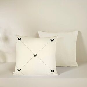 Cotton Satin Cushion Covers - Set of 2 Decorative Prints Cotton Satin Cushion Covers - Set of 2 Decorative Prints