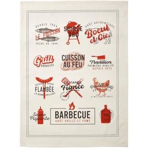 Coucke Model Grill Retro Cotton Tea Towel - Tea Towel Coucke Model Grill Retro Cotton Tea Towel - Tea Towel