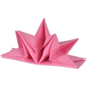 Homéa , Set of 12 Pre-Folded Paper Napkins 3 Ply 40 x 60 cm Pink Homéa , Set of 12 Pre-Folded Paper Napkins 3 Ply 40 x 60 cm Pink