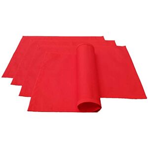 Lemos Home - Lem01 - Cotton Table Mat - 46x36 cm - Red - Table Mats Lemos Home - Lem01 - Cotton Table Mat - 46x36 cm - Red - Table Mats