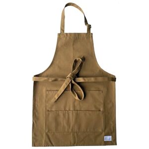 Blue Acorn 8oz Canvas Apron Sand 100% Cotton Unisex Apron featuring Adjustable Strap & Pockets For Painting, Pottery and Ceramics Universal Sizing Blue Acorn 8oz Canvas Apron Sand 100% Cotton Unisex Apron featuring Adjustable Strap & Pockets For Painting, Pottery and Ceramics Universal Sizing