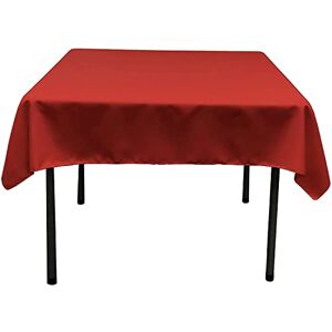 LA Linen Polyester Poplin Square Tablecloth, 52 by 52-Inch, Red LA Linen Polyester Poplin Square Tablecloth, 52 by 52-Inch, Red
