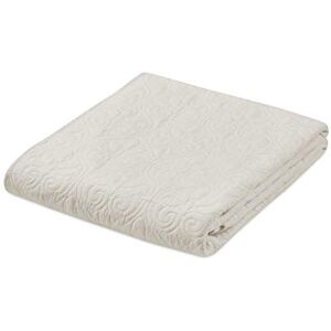 Madison Park Luxe Quilted Throw Blanket - Ivory - 60x70 - Cozy Bedding Madison Park Luxe Quilted Throw Blanket - Ivory - 60x70 - Cozy Bedding