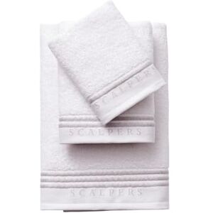 Scalpers Set Bath Towels (Vanity 30 x 50 cm + Hands 50 x 90 cm + Bath 70 x 140 cm) 450GSM Cotton White with Grey Home Scalpers Set Bath Towels (Vanity 30 x 50 cm + Hands 50 x 90 cm + Bath 70 x 140 cm) 450GSM Cotton White with Grey Home