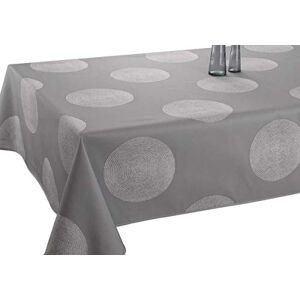 Le linge de Jules Stain-Resistant Tablecloth with Circles Size: Rectangular 150 x 240 cm Grey Le linge de Jules Stain-Resistant Tablecloth with Circles Size: Rectangular 150 x 240 cm Grey