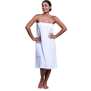 BT Boca Terry Womens Spa Wrap 100% Cotton Spa, Shower, Bath and Gym Towel w Snaps, Towel Wrap for Women, White, XXL BT Boca Terry Womens Spa Wrap 100% Cotton Spa, Shower, Bath and Gym Towel w Snaps, Towel Wrap for Women, White, XXL