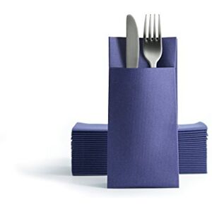 Alvotex Dark Blue Fabric-Like Disposable Napkins - Napkins Alvotex Dark Blue Fabric-Like Disposable Napkins - Napkins