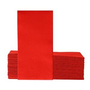 VelaHub Soft Point 50 Napkins - Red - 39x38cm - High-Quality VelaHub Soft Point 50 Napkins - Red - 39x38cm - High-Quality