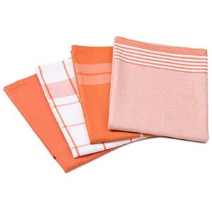Gözze Set of 4 Tea Towels, 100% Jacquard Cotton, High Weight Material (200 g/m²), 50 x 70 cm Terra Gözze Set of 4 Tea Towels, 100% Jacquard Cotton, High Weight Material (200 g/m²), 50 x 70 cm Terra