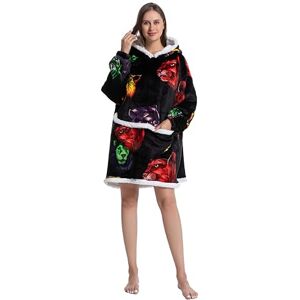 Everglamour Adult Oversized SNUGGIES Hood Wearable Blanket Sherpa Short Sweatshirt Everglamour Adult Oversized SNUGGIES Hood Wearable Blanket Sherpa Short Sweatshirt