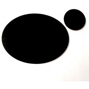 Oval Black Placemats & Coasters Oval Black Placemats & Coasters