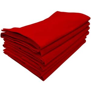Penguin Home Hemstitched Pure Cotton Washable and Reusable Oversized Kitchen Cloth Napkins 6 Pack, Cloth Napkins for Table Dining, Events, Parties, Lunch 50 x 50 cm, Christmas Red, Set of 6, GSM 190 Penguin Home Hemstitched Pure Cotton Washable and Reusable Oversized Kitchen Cloth Napkins 6 Pack, Cloth Napkins for Table Dining, Events, Parties, Lunch 50 x 50 cm, Christmas Red, Set of 6, GSM 190