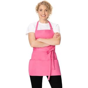 Chef Works Unisex Three Pocket Apron, Hot Pink, One size Chef Works Unisex Three Pocket Apron, Hot Pink, One size