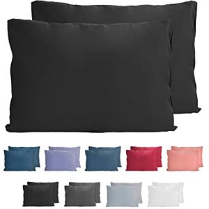 Komfortec Contempo - Pillowcase Set - 40x60cm - Black - Cushion Cover Set Komfortec Contempo - Pillowcase Set - 40x60cm - Black - Cushion Cover Set