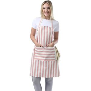 TOSHEX Kitchen Apron Waterdrop Resistant Cotton Apron with adjustable Aprons for Women with Pockets Cooking Apron Chef Apron for Men (1, Powder Pink) TOSHEX Kitchen Apron Waterdrop Resistant Cotton Apron with adjustable Aprons for Women with Pockets Cooking Apron Chef Apron for Men (1, Powder Pink)