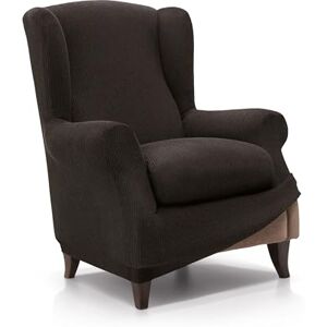 FAVERTI ® Elastic Armchair Cover 70 to 100 cm Real Model Brown Adjustable Universal Armchair Cover Jacquard Fabric Quality Protector Cotton Feel FAVERTI ® Elastic Armchair Cover 70 to 100 cm Real Model Brown Adjustable Universal Armchair Cover Jacquard Fabric Quality Protector Cotton Feel
