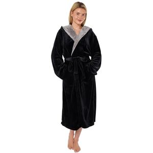 GC GAVENO CAVAILIA Hooded Bathrobe, Charcoal/Grey, One Size GC GAVENO CAVAILIA Hooded Bathrobe, Charcoal/Grey, One Size