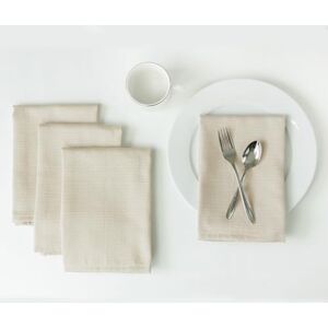 Benson Mills Textured Heavyweight Fabric Tablecloth (18" X 18" Napkin Set Of 4, Flax) Benson Mills Textured Heavyweight Fabric Tablecloth (18" X 18" Napkin Set Of 4, Flax)