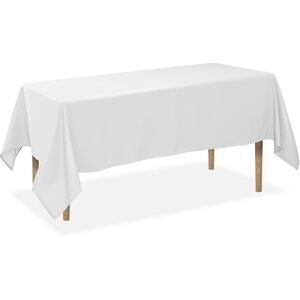 Lann's Linens 70" x 120" Premium Tablecloth for Wedding/Banquet/Restaurant Rectangular Polyester Fabric Table Cloth White Lann's Linens 70" x 120" Premium Tablecloth for Wedding/Banquet/Restaurant Rectangular Polyester Fabric Table Cloth White