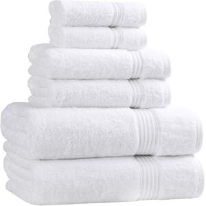Superior Egyptian Cotton 6-Piece Towel Set - Bath Towels Superior Egyptian Cotton 6-Piece Towel Set - Bath Towels
