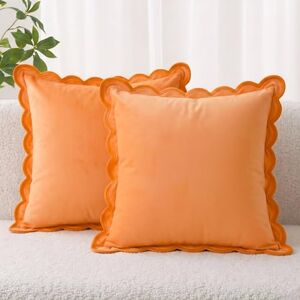 Folkulture Fall Throw Pillow Covers for Couch, 18x18 Decorative Couch Pillows for Living Room, 100% Cotton Boho Pillow Case or Cute Outdoor Pillows, Preppy or Aesthetic Pillow Cover (Terracotta) Folkulture Fall Throw Pillow Covers for Couch, 18x18 Decorative Couch Pillows for Living Room, 100% Cotton Boho Pillow Case or Cute Outdoor Pillows, Preppy or Aesthetic Pillow Cover (Terracotta)