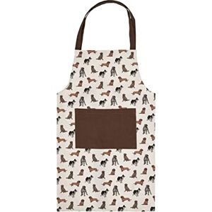 Penguin Home Apron,Chef Quality, Thokka Print,Colour Grey,Brown & Mustard,Plain woven contrast color pocket,Recycled cotton, Eco Friendly & Sustainable, Adjustable Neck Strap, Size 70x80 cm Penguin Home Apron,Chef Quality, Thokka Print,Colour Grey,Brown & Mustard,Plain woven contrast color pocket,Recycled cotton, Eco Friendly & Sustainable, Adjustable Neck Strap, Size 70x80 cm