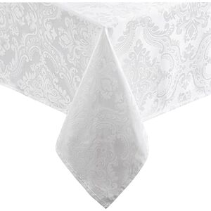 Elrene Damask Tablecloth - Polyester - White - 70" x 52" - Tablecloth Elrene Damask Tablecloth - Polyester - White - 70" x 52" - Tablecloth