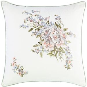 Laura Ashley Home Throw Pillow Cotton Envelope Closure, Elegant Home Decor for Couch or Bed, 18" x 18", Harper Pale Green Laura Ashley Home Throw Pillow Cotton Envelope Closure, Elegant Home Decor for Couch or Bed, 18" x 18", Harper Pale Green