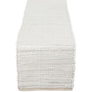 DII Cotton Everyday Machine Washable Chindi Rag Table Runner, 14 X 72, Natural DII Cotton Everyday Machine Washable Chindi Rag Table Runner, 14 X 72, Natural