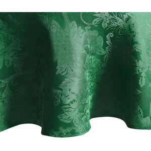 Elrene Home Fashions Poinsettia Elegance Jacquard Christmas/Holiday Waterproof Stain Resistant Dining Tablecloth, 90"X90" Round, Green Elrene Home Fashions Poinsettia Elegance Jacquard Christmas/Holiday Waterproof Stain Resistant Dining Tablecloth, 90"X90" Round, Green
