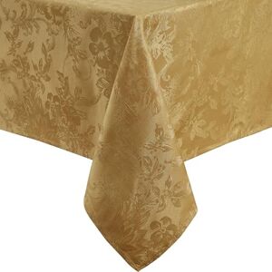 Elrene Home Fashions Poinsettia Elegance Jacquard Holiday Fabric Tablecloth - 60" x 144" Elrene Home Fashions Poinsettia Elegance Jacquard Holiday Fabric Tablecloth - 60" x 144"