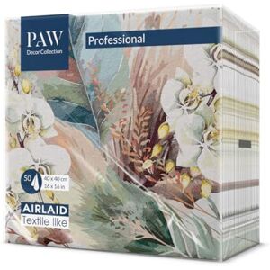 PAW - Airlaid Cloth-Like Napkins - Foggy Leaves - 40x40cm - Napkins PAW - Airlaid Cloth-Like Napkins - Foggy Leaves - 40x40cm - Napkins