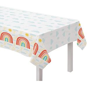amscan 9911792 Rainbow Paper Tablecloth, Multi-Colour amscan 9911792 Rainbow Paper Tablecloth, Multi-Colour