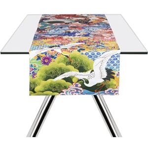 Excelsa Kimono Table Runner, 100% Cotton, 45 x 140 cm, Oriental Decoration Excelsa Kimono Table Runner, 100% Cotton, 45 x 140 cm, Oriental Decoration