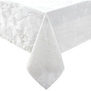 Laura Ashley Tablecloth Raised Woven Embroidered Jacquard Fabric, Wrinkle Resistant for Dining, Holiday, Party, Wedding or Banquet, 60" x 84", Cynthia White Laura Ashley Tablecloth Raised Woven Embroidered Jacquard Fabric, Wrinkle Resistant for Dining, Holiday, Party, Wedding or Banquet, 60" x 84", Cynthia White