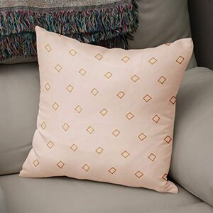 Bonamaison Decorative Cushion Cover, Polycotton, Orange, Standard Bonamaison Decorative Cushion Cover, Polycotton, Orange, Standard
