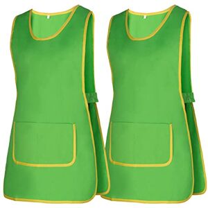 MISEMIYA Package 2 Units Cleaning Apron Work Uniform Clinical Medical Cleaning Veterinary Sanitary Hospitality- Ref.868 Medium, Green 21 MISEMIYA Package 2 Units Cleaning Apron Work Uniform Clinical Medical Cleaning Veterinary Sanitary Hospitality- Ref.868 Medium, Green 21