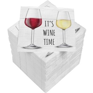 HEKU 'It's Wine Time' Cocktail Napkins - 150 pcs HEKU 'It's Wine Time' Cocktail Napkins - 150 pcs